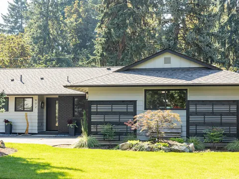 Remodeled ranch home exterior