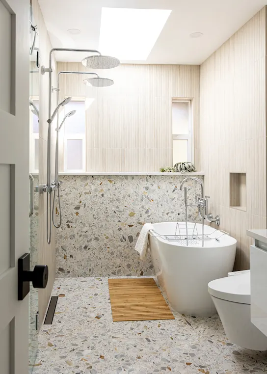 Wet-Room Primary Bath and Modern Secondary Bath Remodel in Vancouver, WA